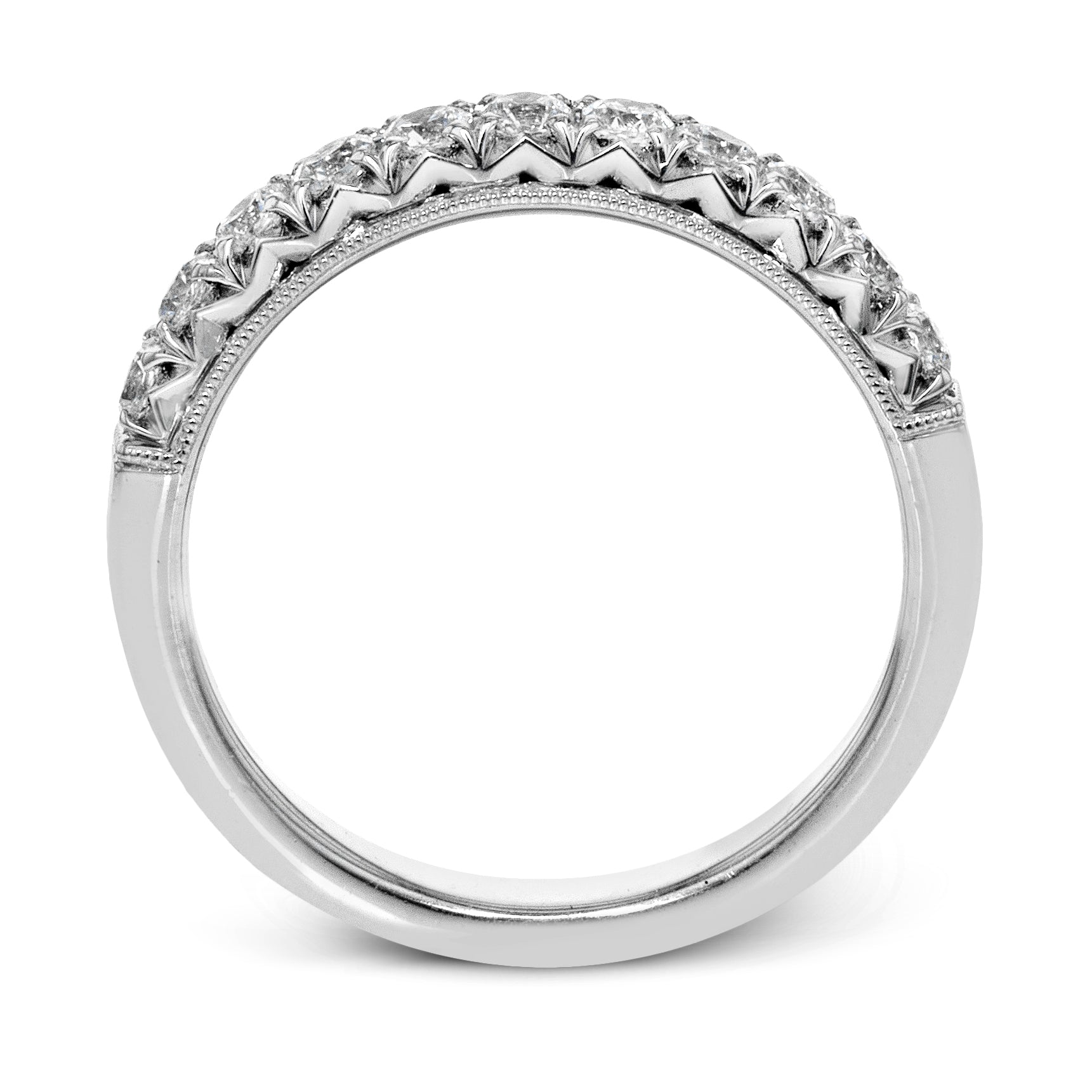 Anniversary Ring In 18k Gold With Diamonds - Simon G. Jewelry