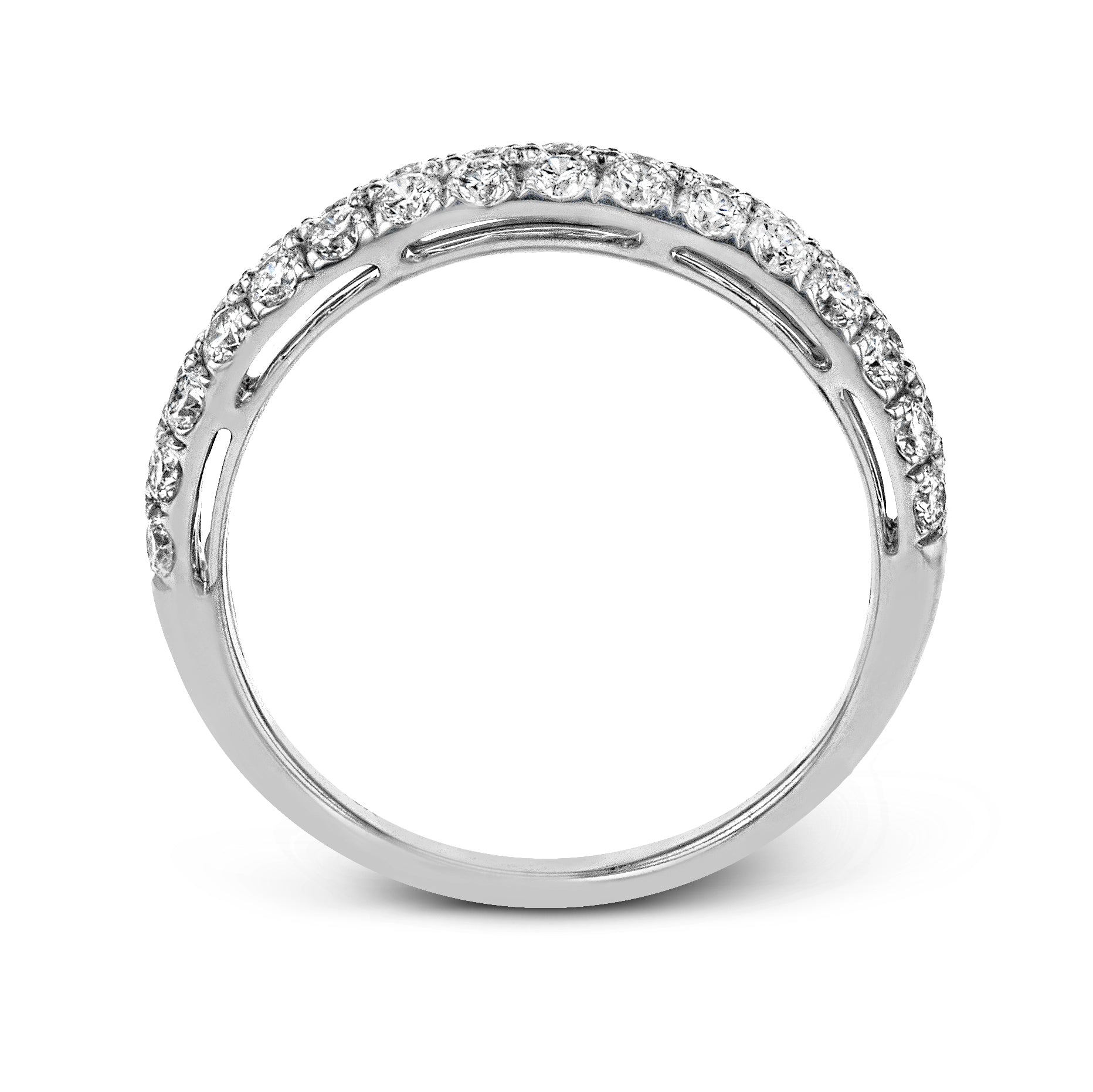 Anniversary Ring In 18k Gold With Diamonds - Simon G. Jewelry