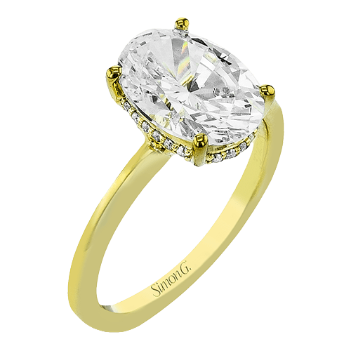 Engagement Ring in 18k Gold with Diamonds - Simon G. Jewelry
