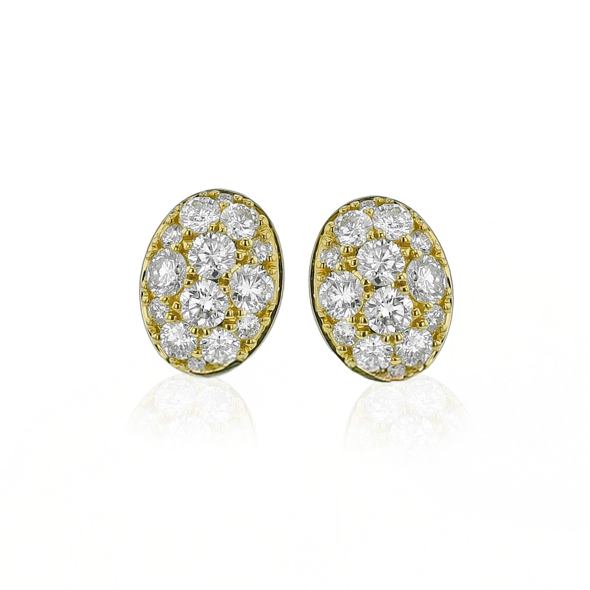 Evolve Three - in - One Earrings in 18k Gold with Diamonds - Simon G. Jewelry