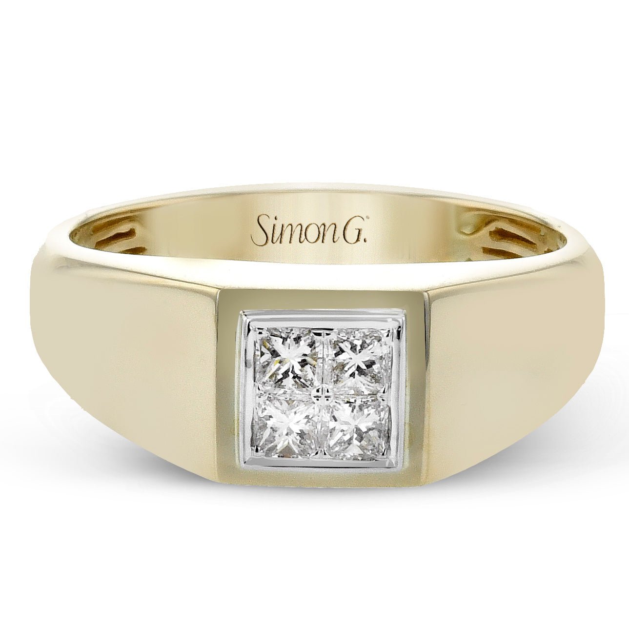 Men's Ring in 14k Gold with Diamonds - Simon G. Jewelry