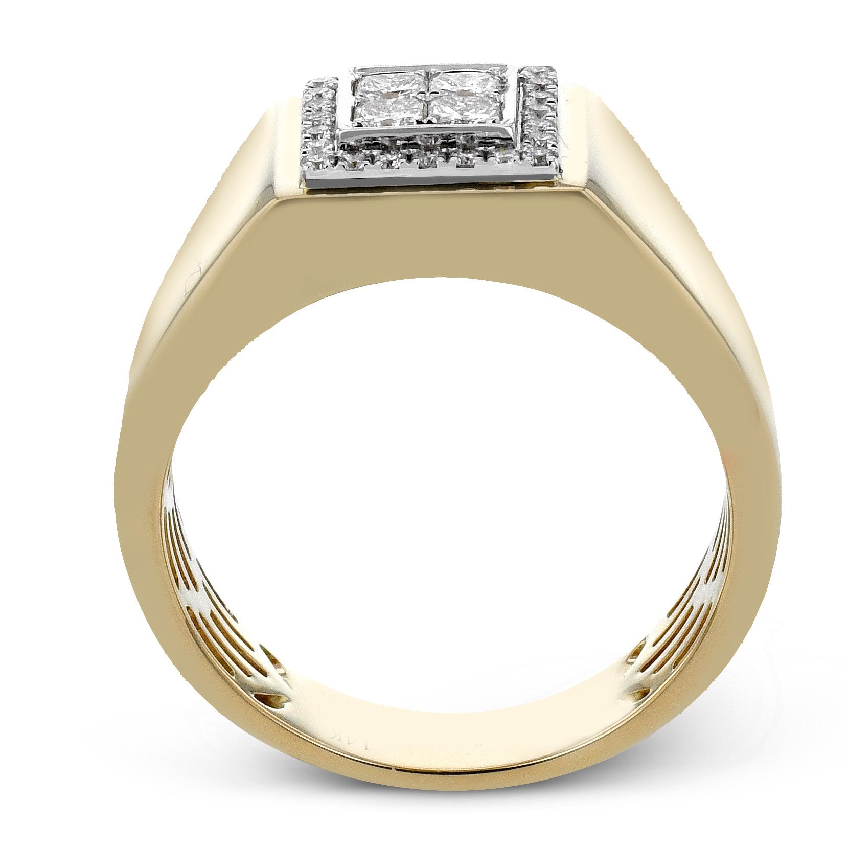 Men's Ring in 14k Gold with Diamonds - Simon G. Jewelry