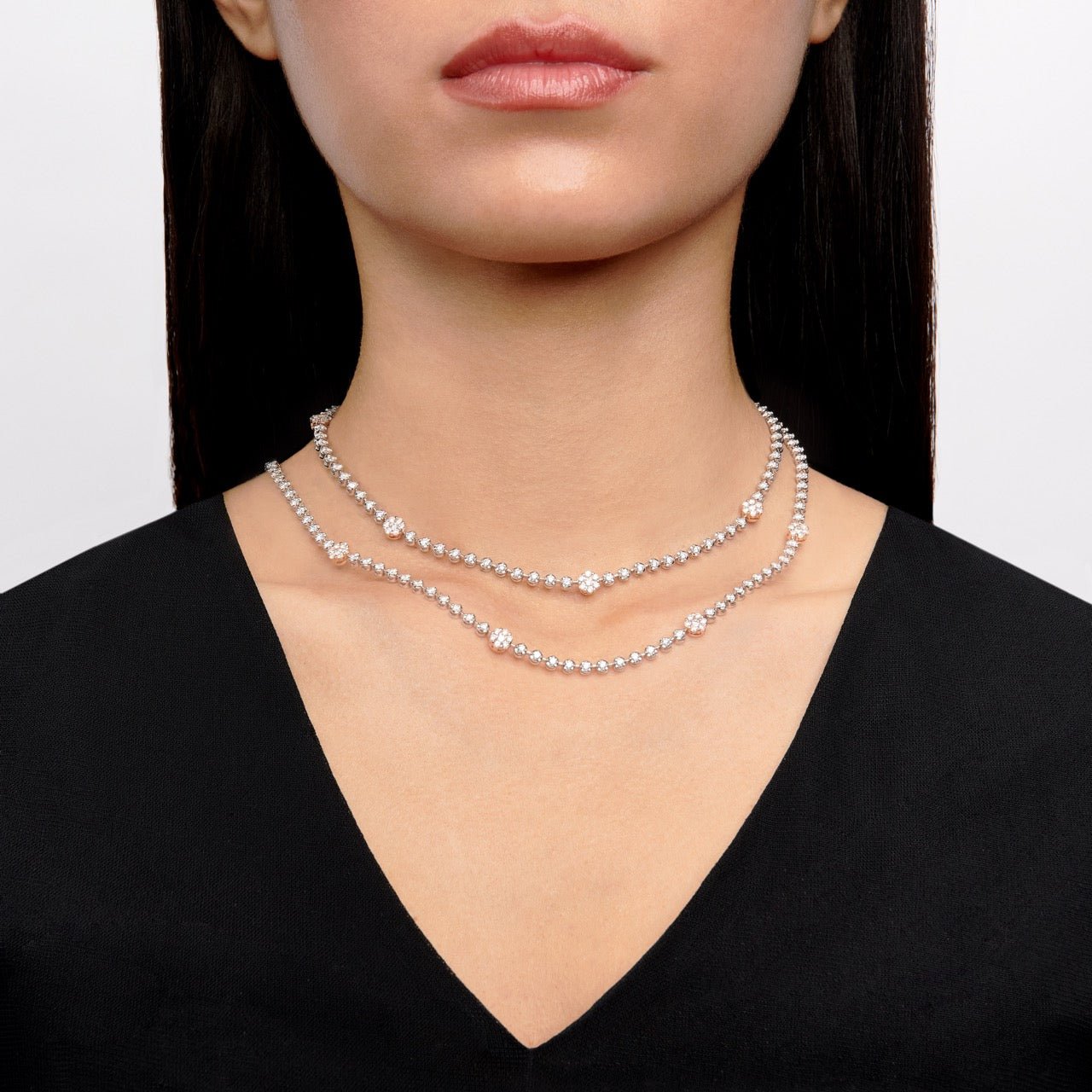 Necklace in 18k Gold with Diamonds - Simon G. Jewelry