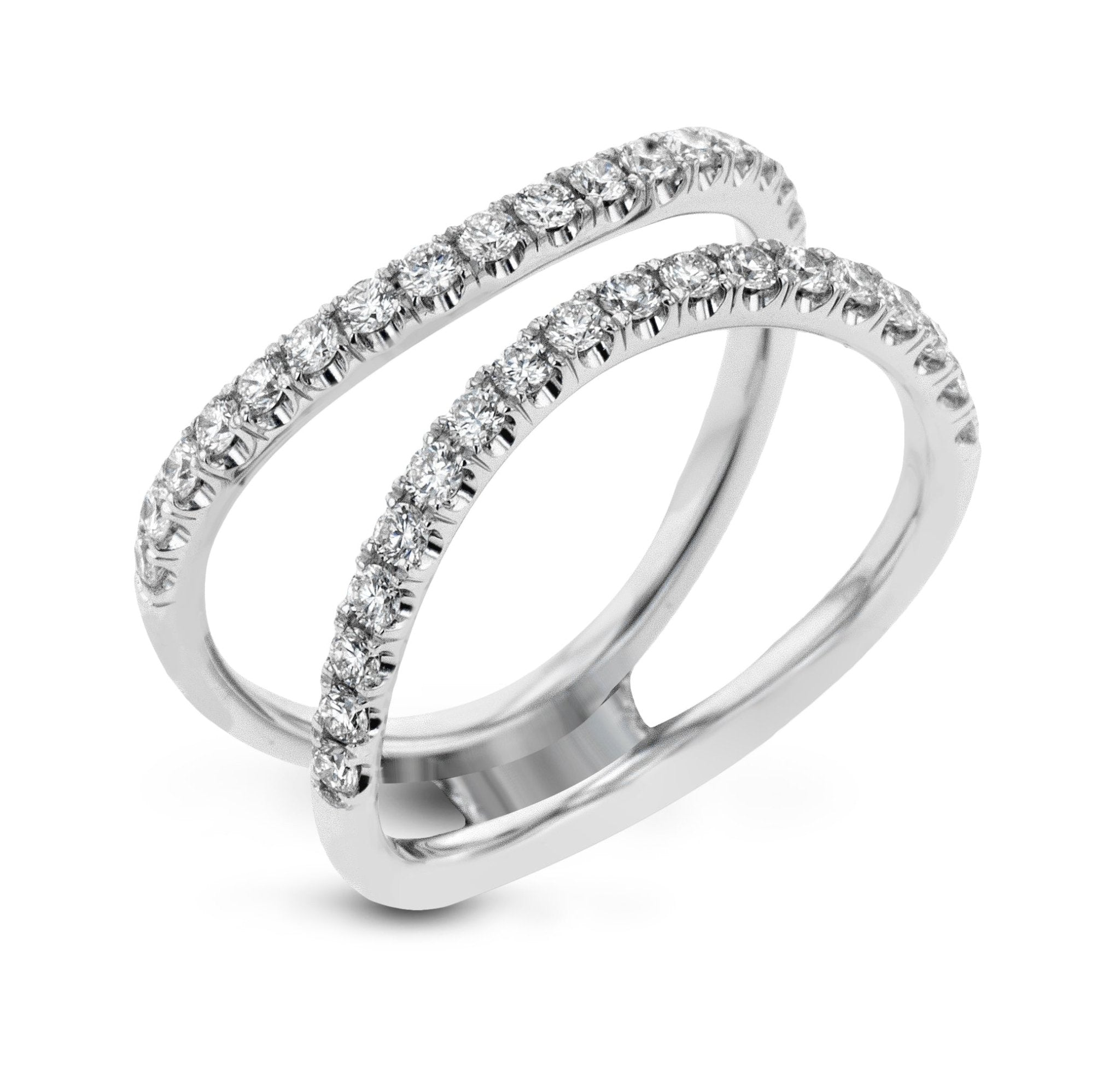 Oval - cut Engagement Ring & Matching Wedding Band in 18k Gold with Diamonds - Simon G. Jewelry