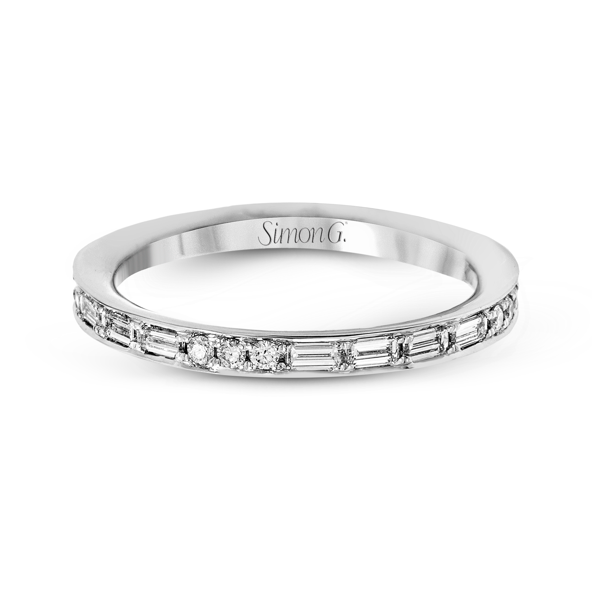 Princess - cut Engagement Ring & Matching Wedding Band in 18k Gold with Diamonds - Simon G. Jewelry