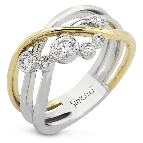 Right Hand Ring in 18k Gold with Diamonds - Simon G. Jewelry