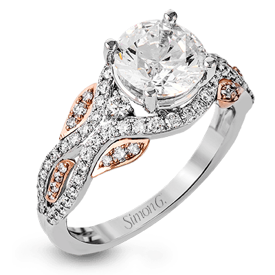 DR349 WHITE 18K SEMI
