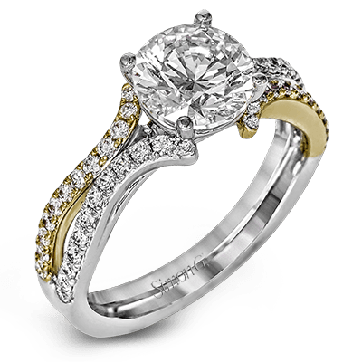 DR351 WHITE 18K SEMI 2T