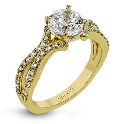 DR351 WHITE 18K SEMI YELLOW