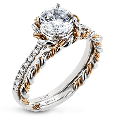 LR2636 WHITE 18K SET WHITE-ROSE