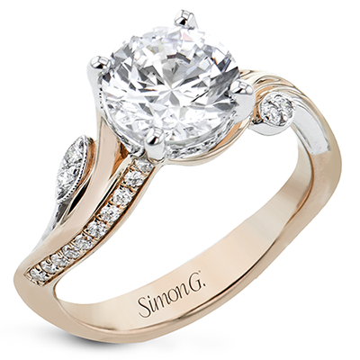 LR2941 WHITE 18K SEMI ROSE