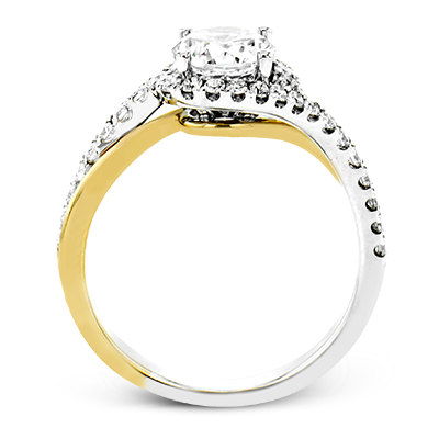 Vintage Oval Diamond Engagement Ring in 14K White Gold