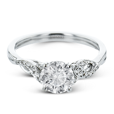 Classic Round Diamond Engagement Ring in 14K White Gold