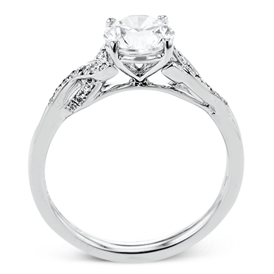 Classic Round Diamond Engagement Ring in 14K White Gold