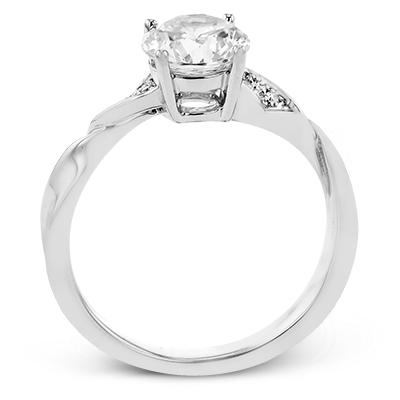 Rose Gold Princess Cut Engagement Ring LR3029