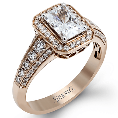 MR2385 WHITE 18K SEMI ROSE