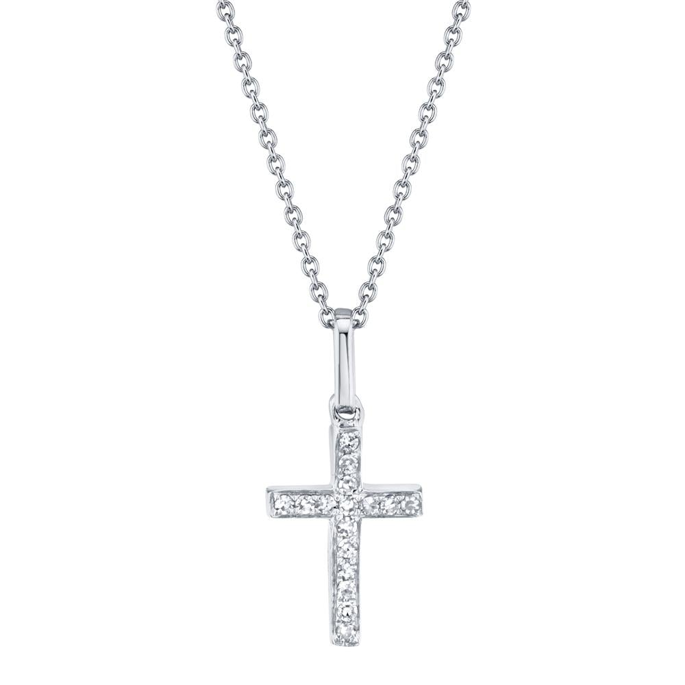 0.06CT DIAMOND CROSS NECKLACE