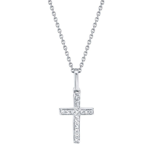 0.06CT DIAMOND CROSS NECKLACE