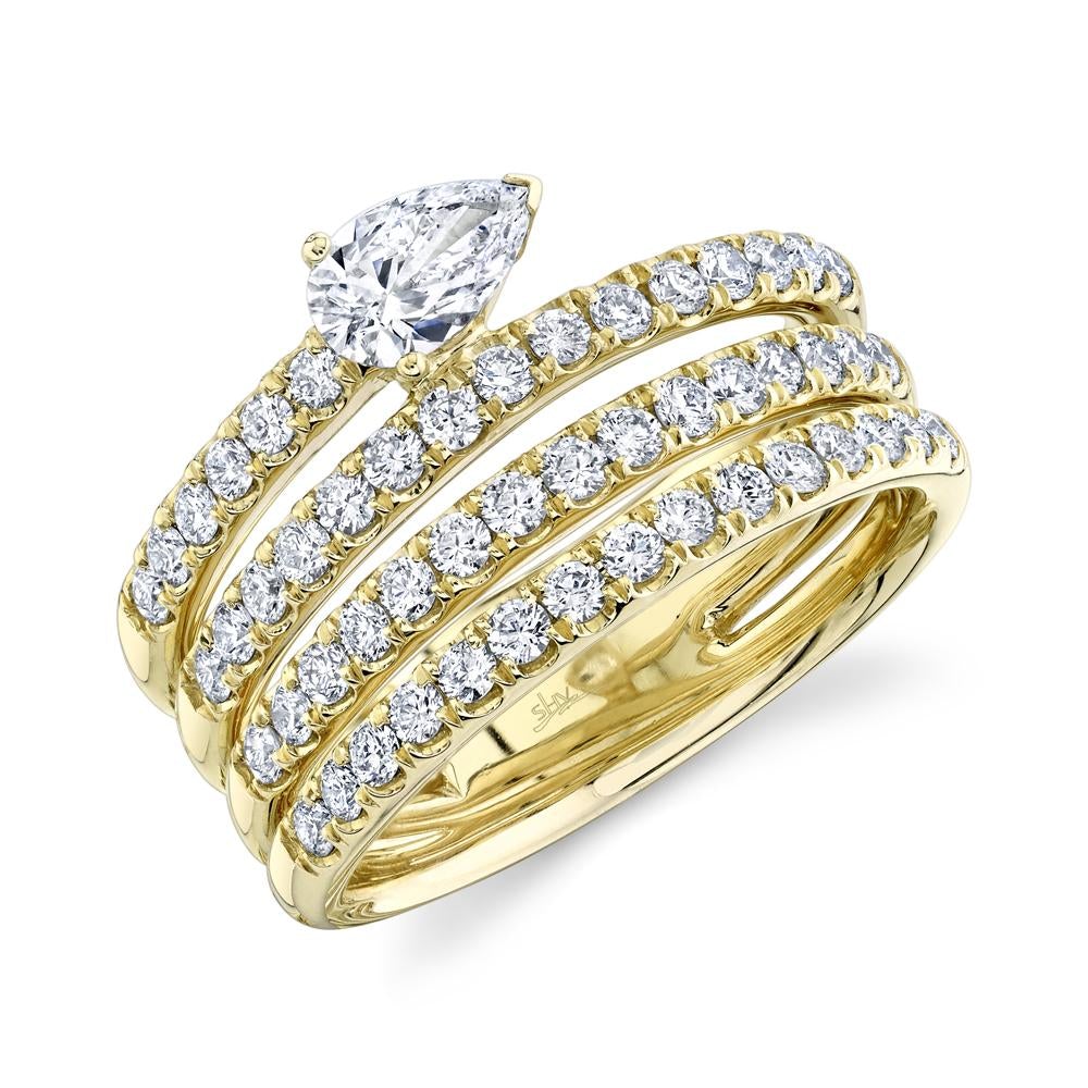 1.28CT DIAMOND PEAR RING