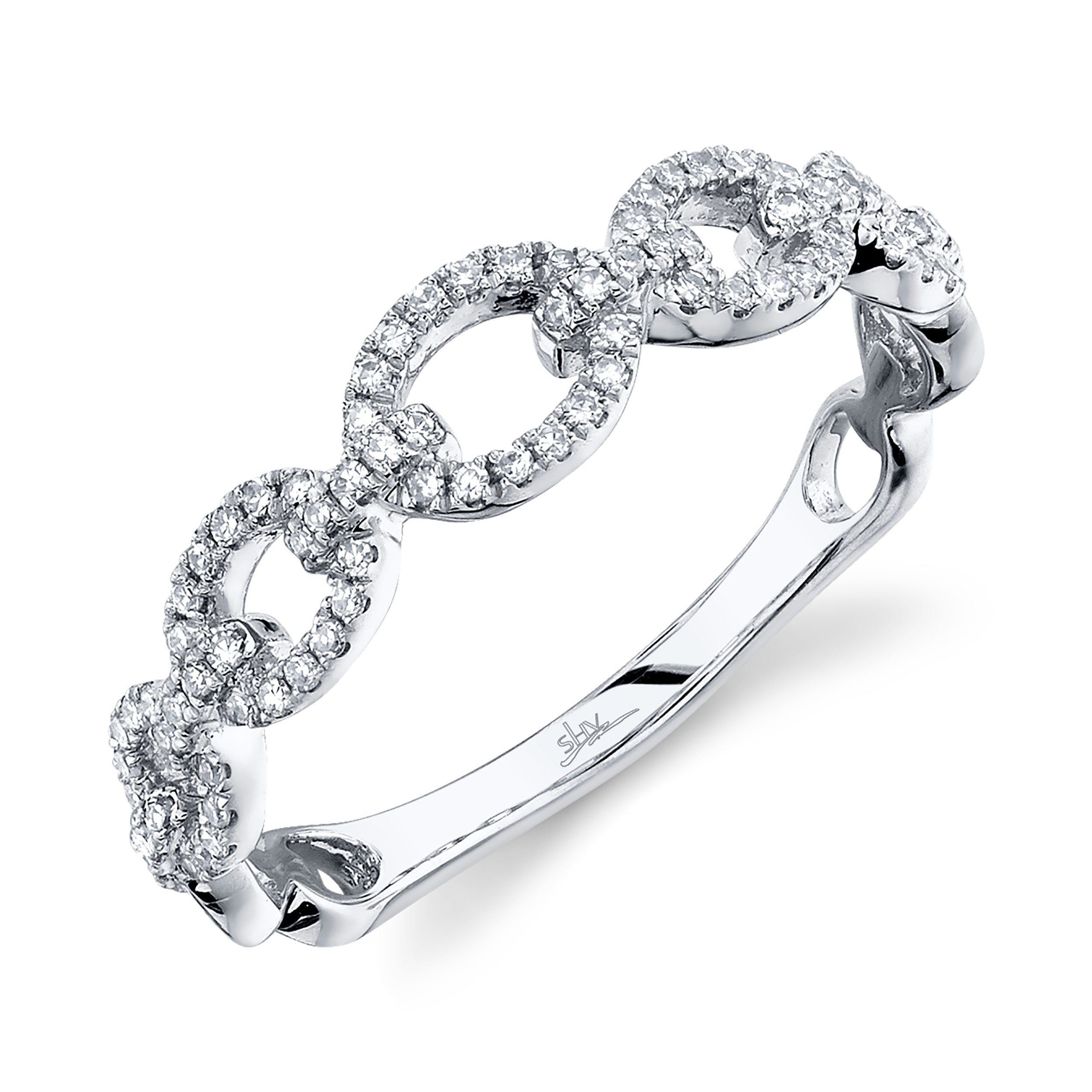 0.23CT DIAMOND LINK RING