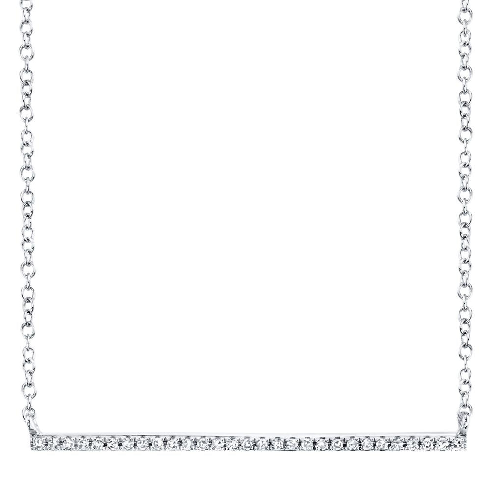 0.08CT DIAMOND BAR NECKLACE