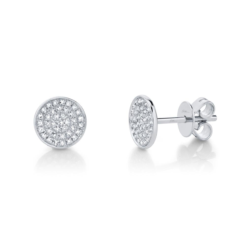 Emmie 0.17Ct. Diamond Pave Circle Stud Earring