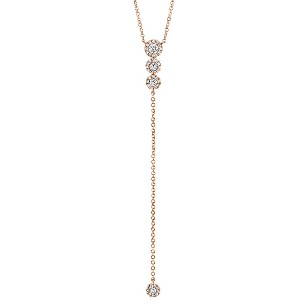 0.29CT DIAMOND LARIAT NECKLACE