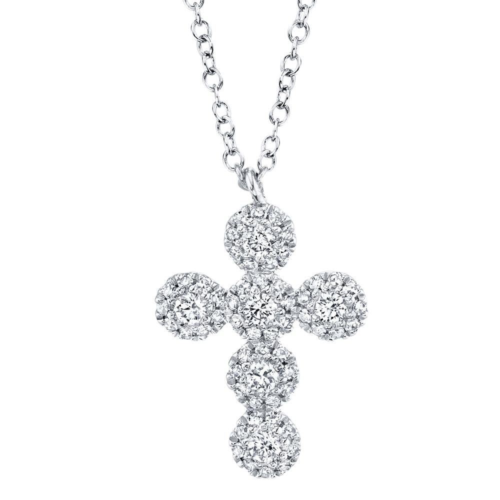 0.25CT DIAMOND CROSS NECKLACE