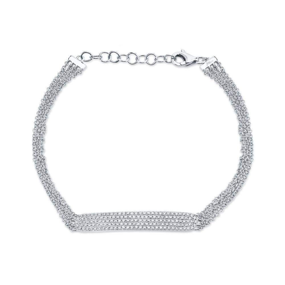 0.39CT DIAMOND PAVE BAR BRACELET