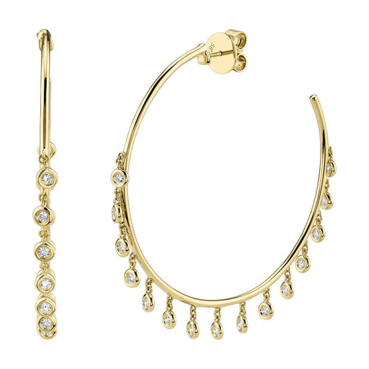 Celia 0.90CT Diamond Shaker Hoop Earring