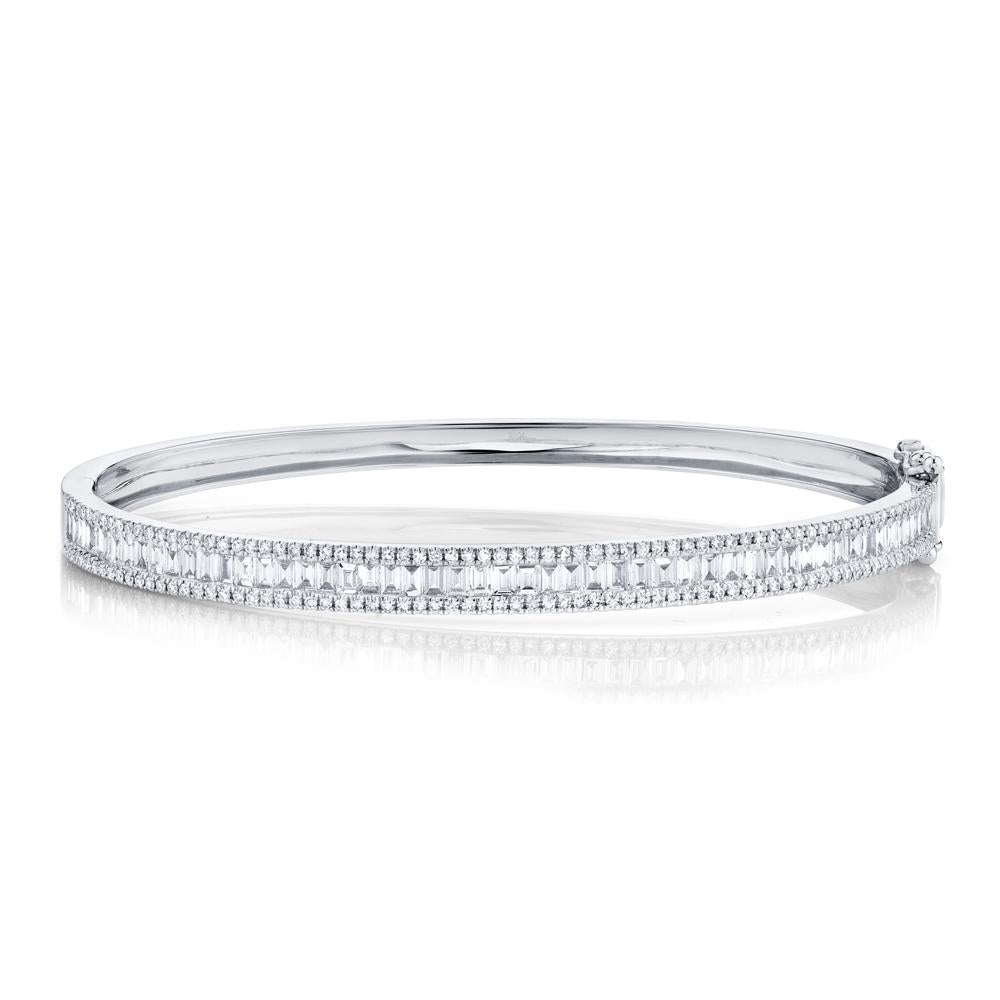 1.74CT DIAMOND BAGUETTE BANGLE