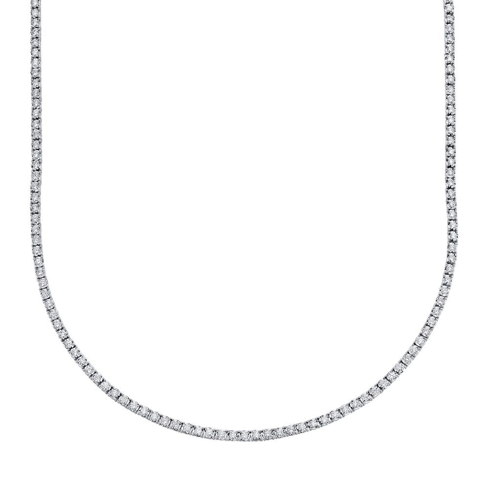 3.96CT DIAMOND TENNIS NECKLACE