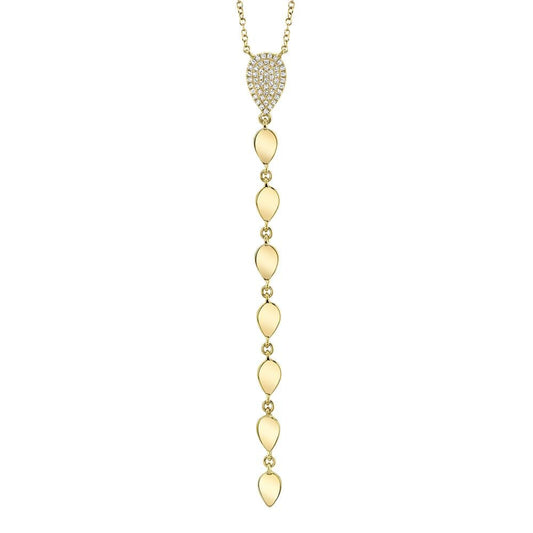 0.11CT DIAMOND LARIAT NECKLACE