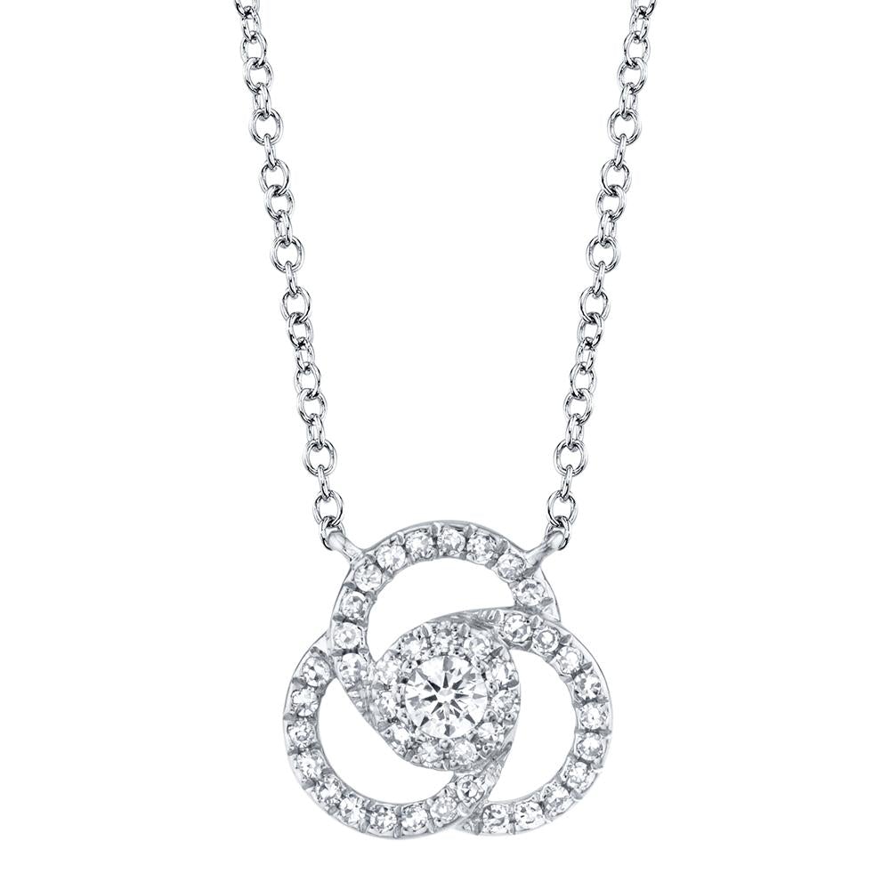 0.20CT DIAMOND LOVE KNOT NECKLACE