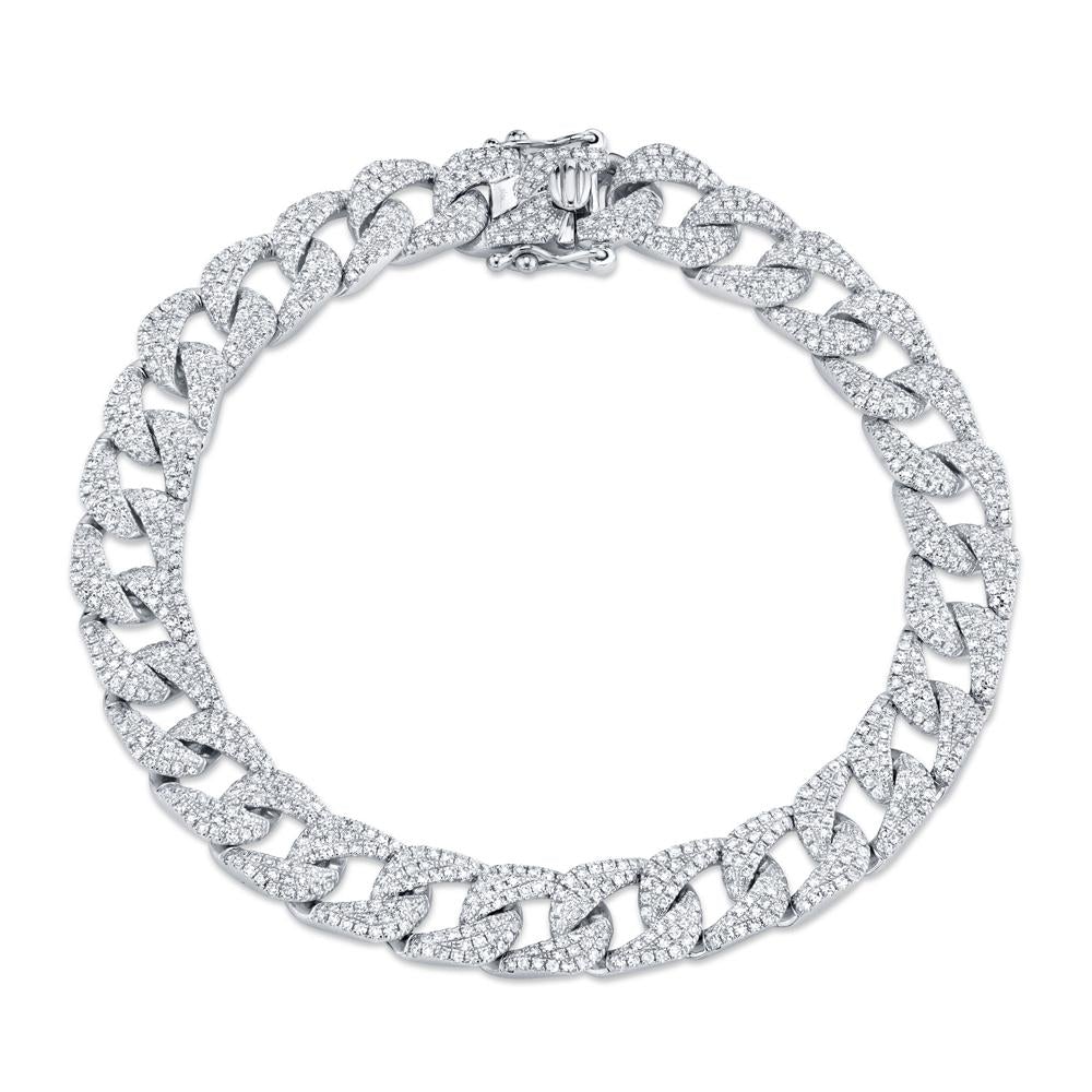 3.19CT DIAMOND PAVE LINK BRACELET