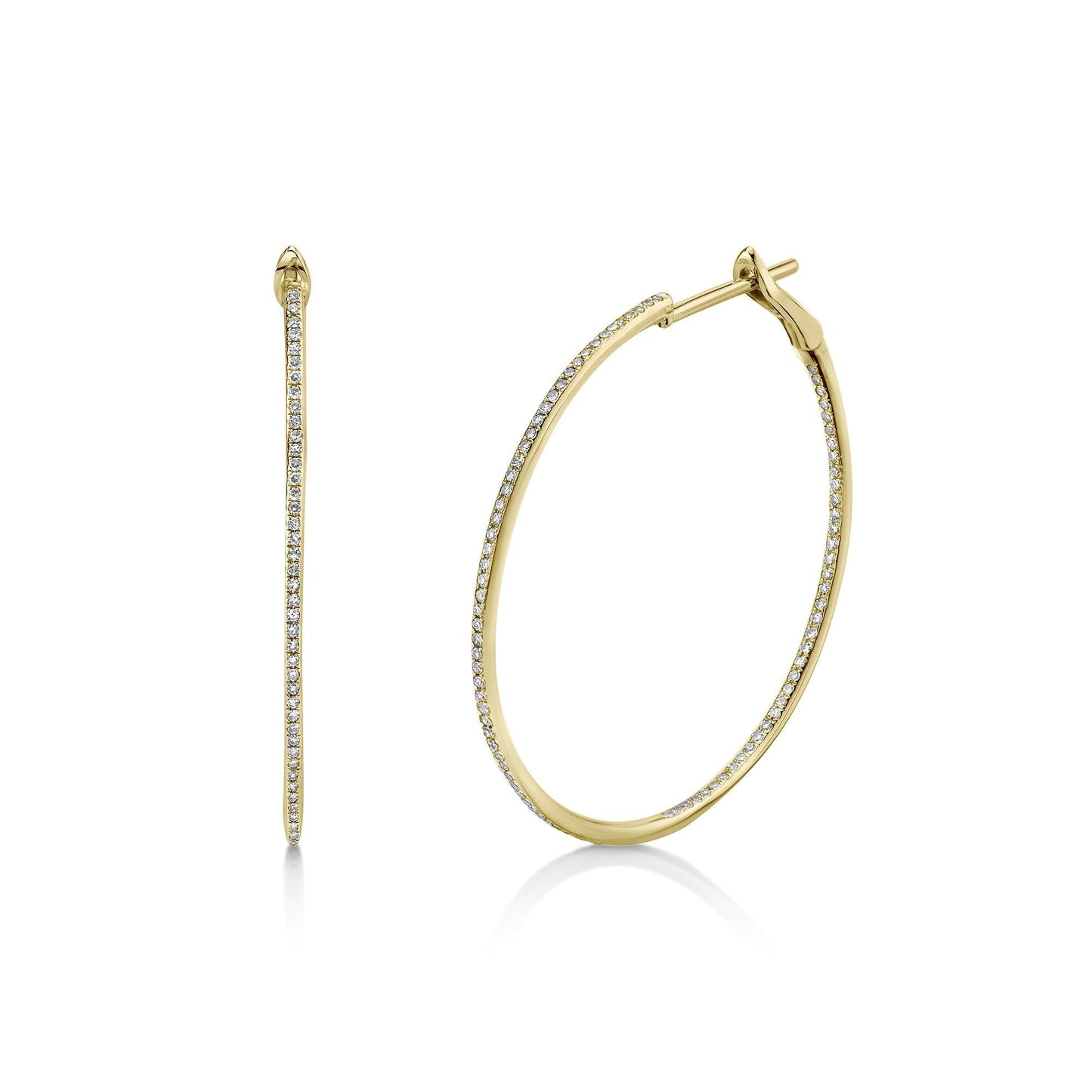 0.50CT DIAMOND HOOP EARRING