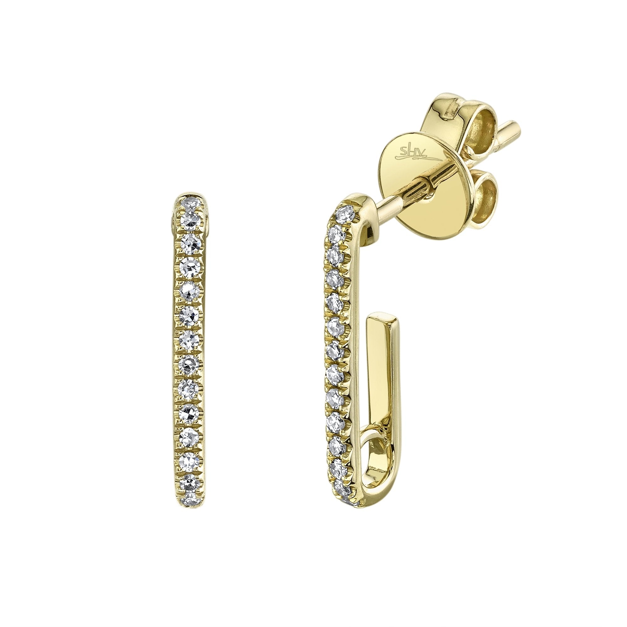 0.08CT DIAMOND EARRING