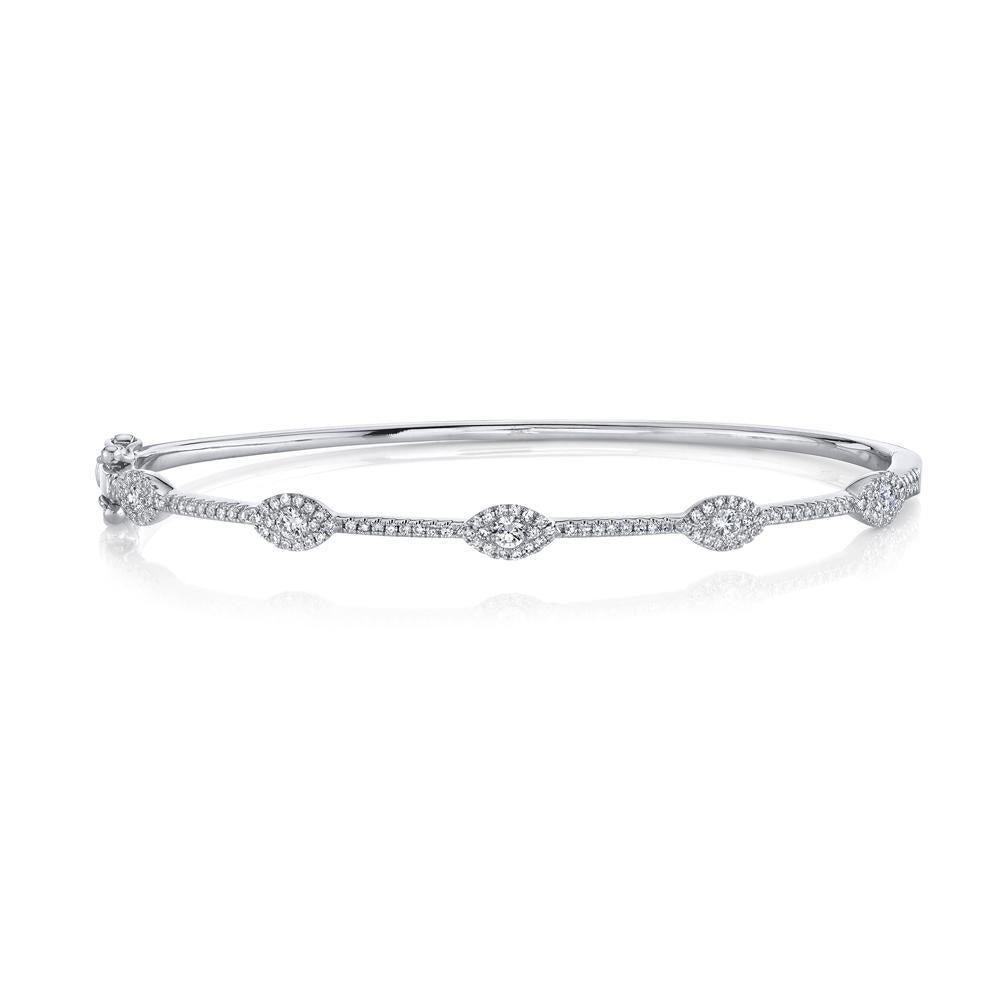 0.60CT DIAMOND EYE BANGLE