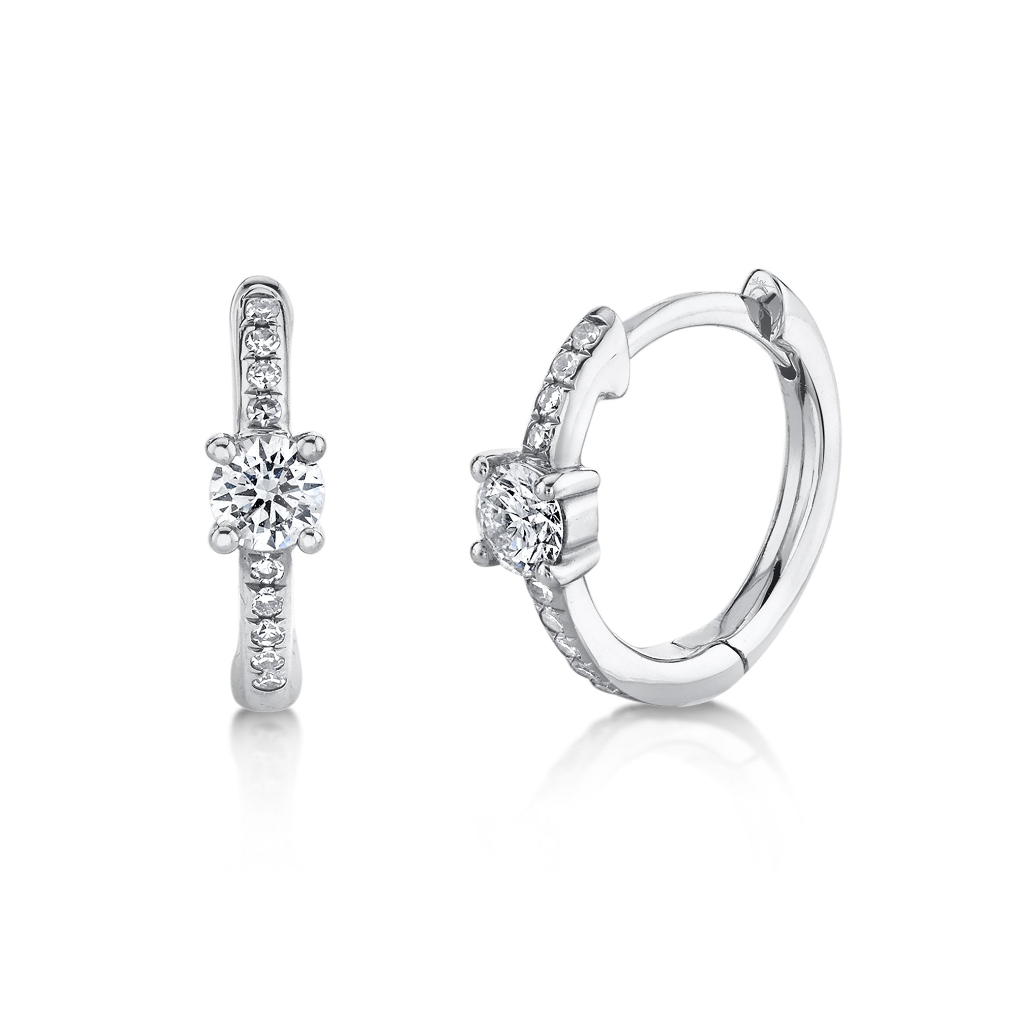 0.25CT DIAMOND HUGGIE EARRING