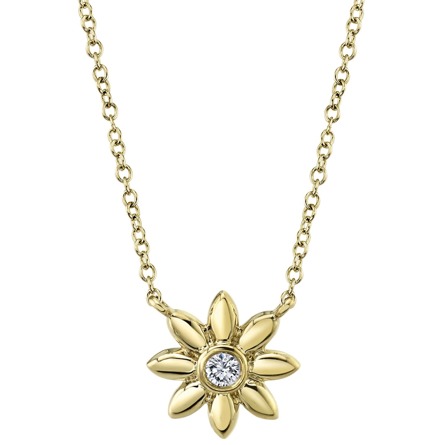Blossom Diamond Flower Necklace
