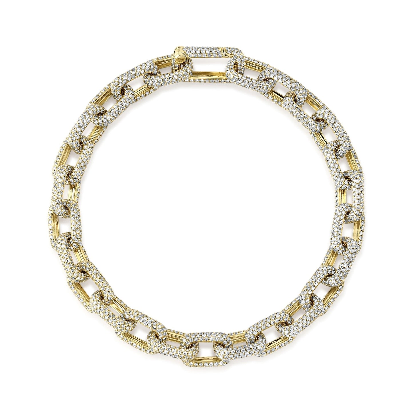 8.50CT DIAMOND PAVE LINK BRACELET