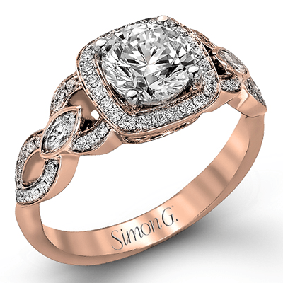 TR395 WHITE 18K SEMI ROSE