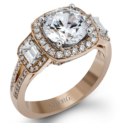 TR484 WHITE 18K SEMI ROSE