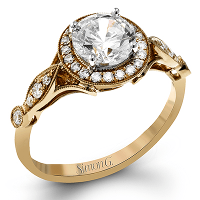 TR523 WHITE 18K SEMI ROSE