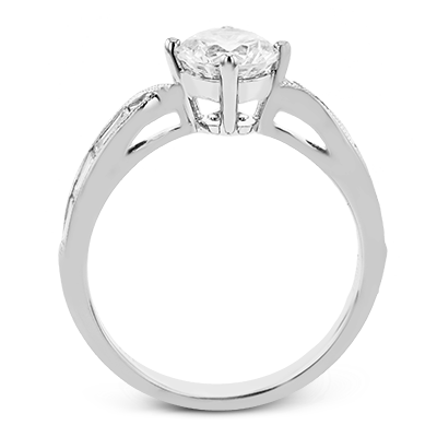 Vintage Rose Gold Oval Engagement Ring TR595-A