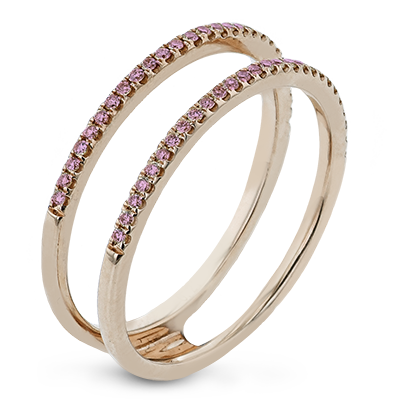 TR733 WHITE-ROSE 18K BAND